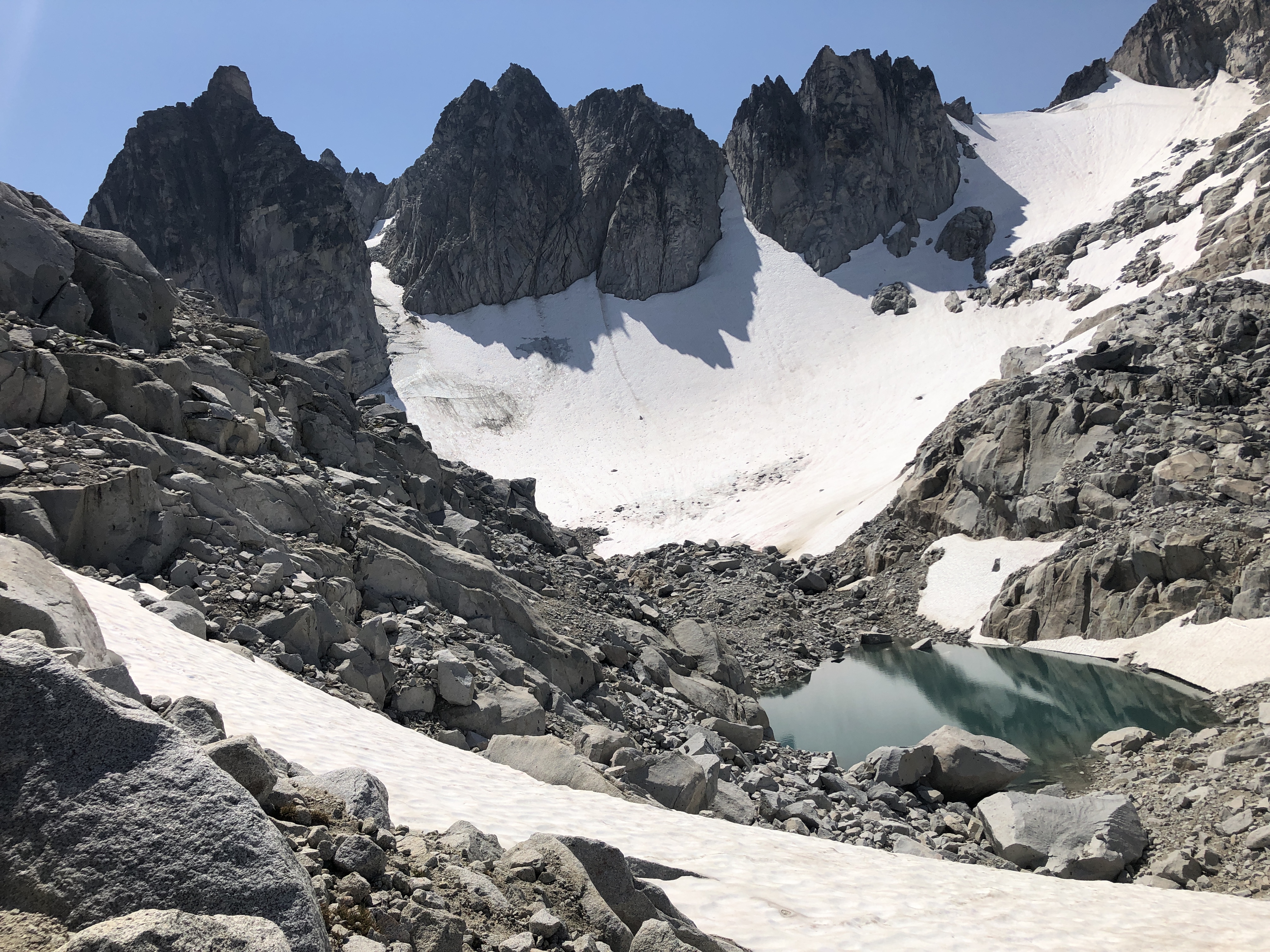 Glacial lake: top of Asgard
