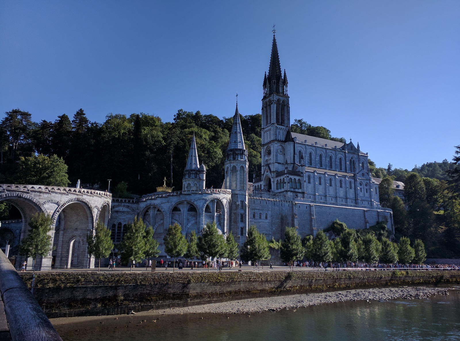 The beautiful Lourdes cathedral